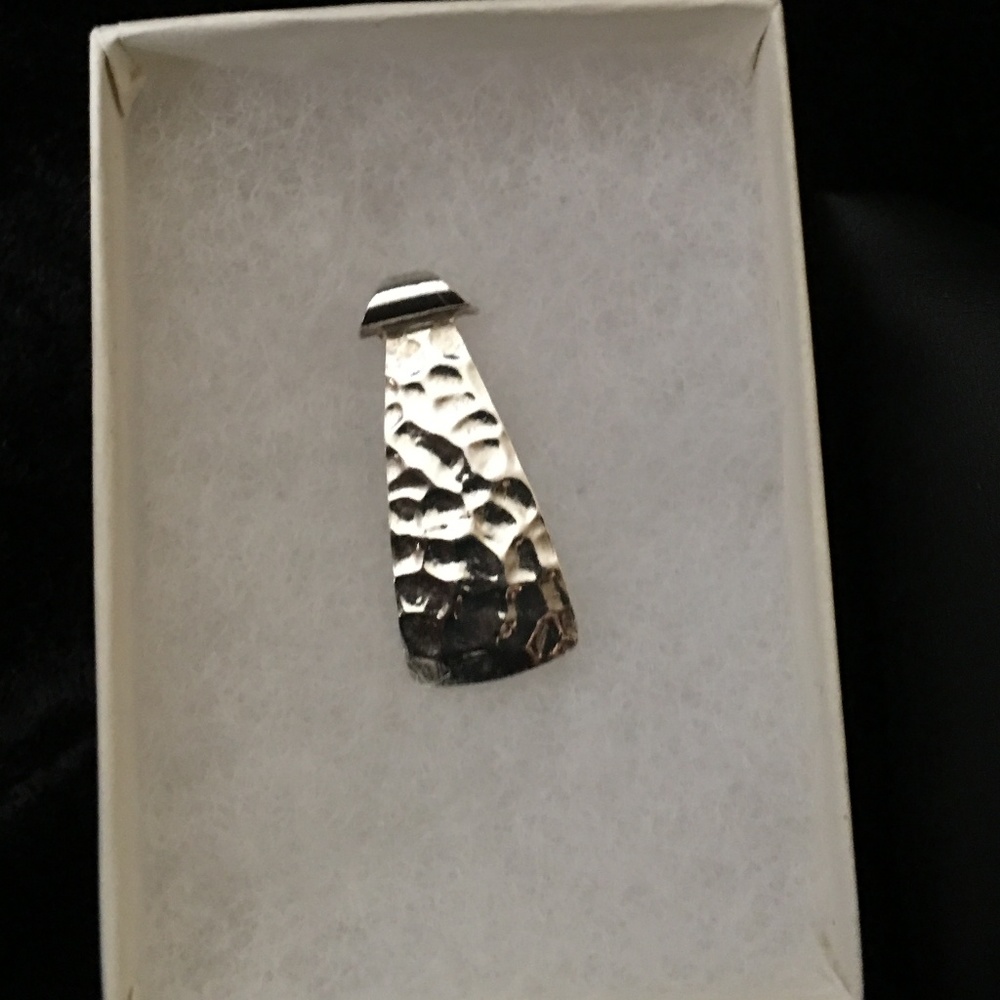 Silpada Designs Tab Tie Pendant 1 1/4" Long
